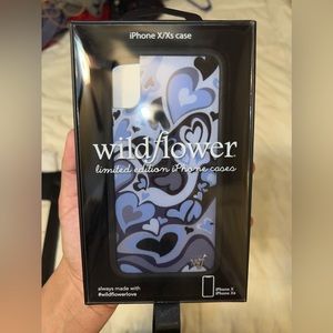 Wildflower phone case. Never taken out of package. iPhone X/XS